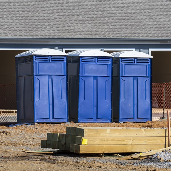 what is the maximum capacity for a single porta potty in Arcola IN